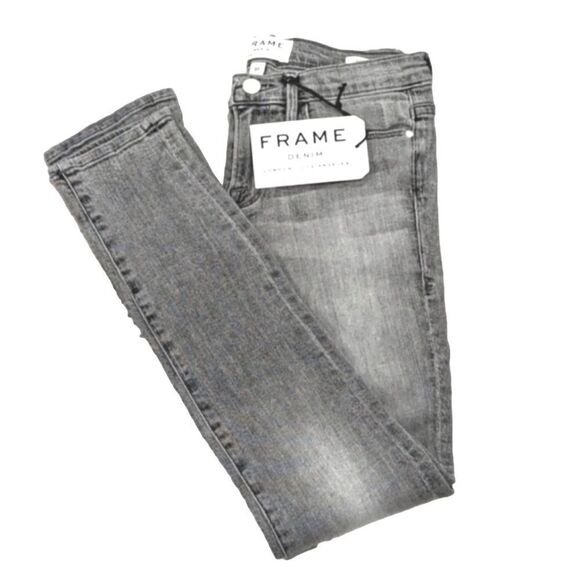 Frame Le skinny de Jeanne gray wash jeans, size 27 - Picture 1 of 11